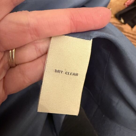 Appleseeds Wool Blazer Sweater Set Women's 14/M Cornflower Blue‎ Turtleneck EUC - Picture 8 of 10